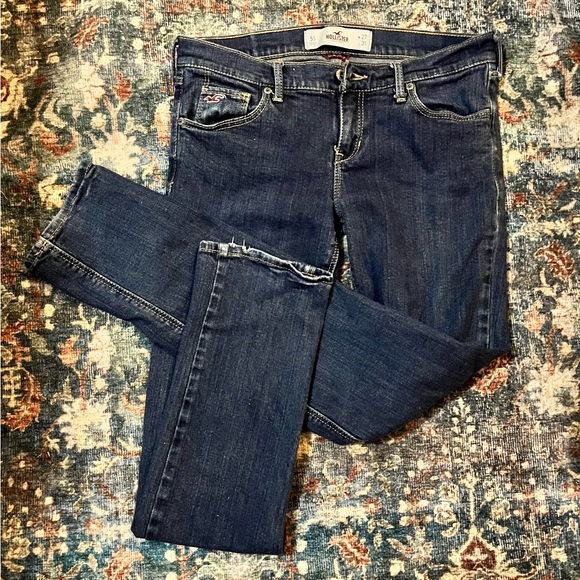 Vintage Hollister early 2000s low rise distressed jeans 🩵